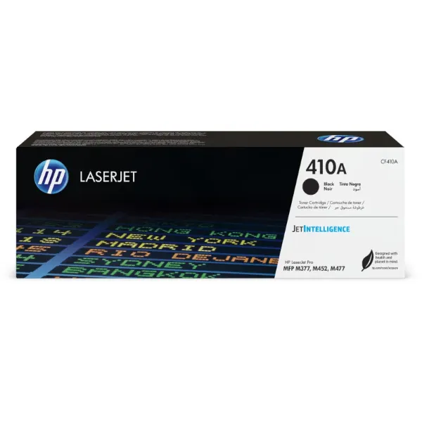 HP 410A (CF410A) Color LaserJet Pro M377,  M452, M477 Black Original LaserJet Toner Cartridge (2,300 Yield)