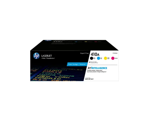 HP 410A (CF410AQ) Color LaserJet M377,  M452, M477 4-Pack Black, Cyan, Magenta, Yellow (2,300 Yield)