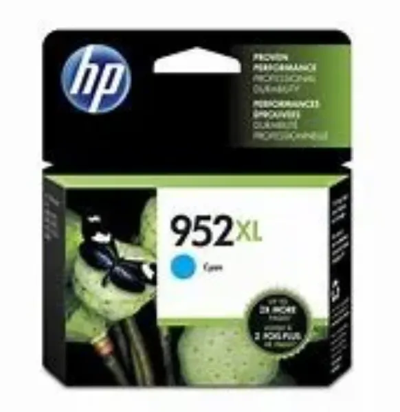 HP 952XL (L0S61AN) High Yield Cyan Original Ink Cartridge (1,450 Yield)
