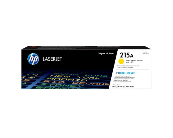 HP 215A (W2312A) Color LaserJet Pro MFP M182nw, M183fw Yellow Toner Cartridge (850 Yield)